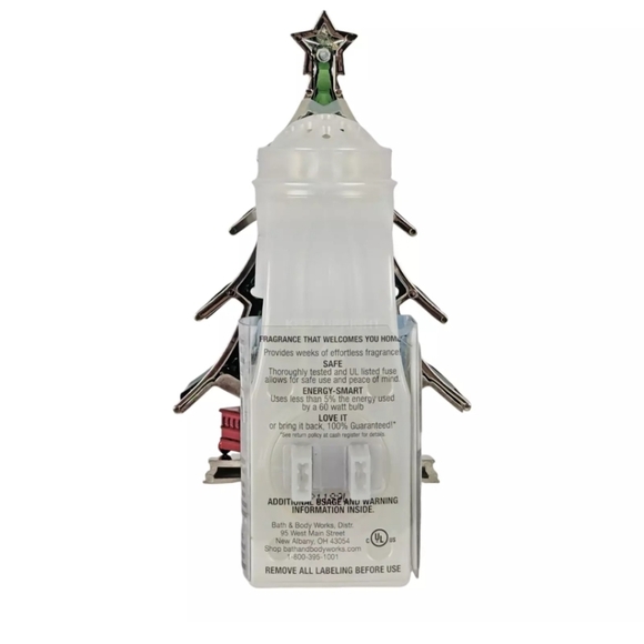Bath & Body Works • Christmas Tree Train Wallflowers Light Up Plug In Diffuser - Picture 6 of 9